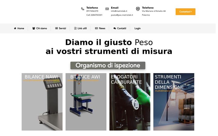 Screenshot von metriclab.it