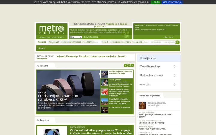 Screenshot of metro-portal.hr