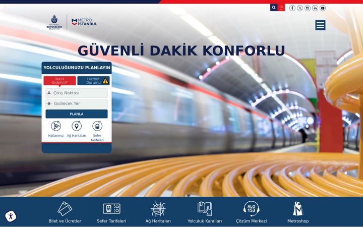 Screenshot of metro.istanbul