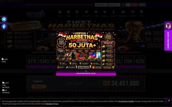Posnetek zaslona metro4dcash.com