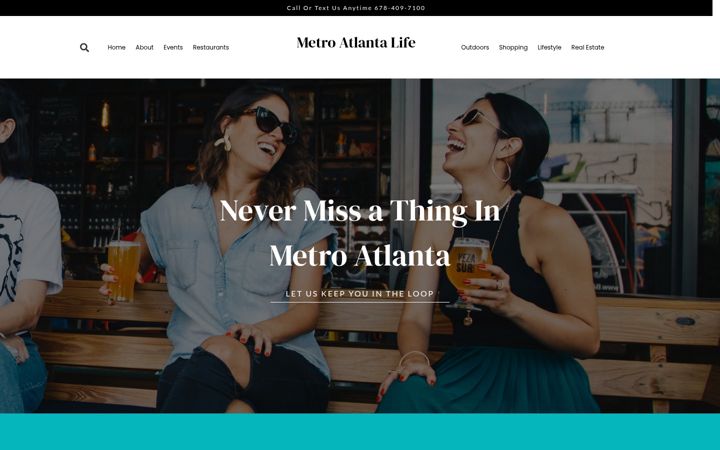 Screenshot of metroatlantalife.com