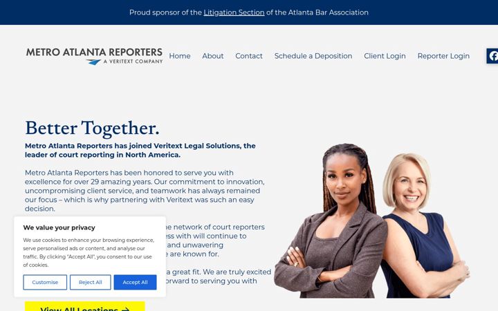 Screenshot of metroatlantareporters.com
