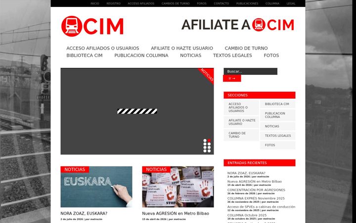 Screenshot of metrocim.com