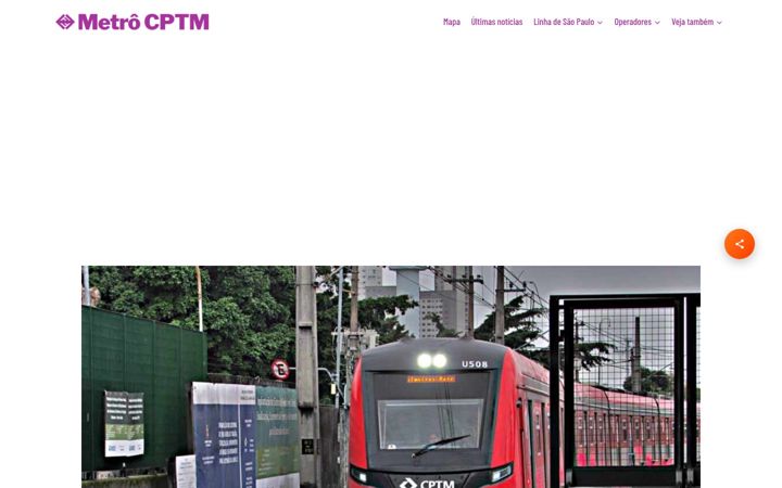 Screenshot of metrocptm.com.br