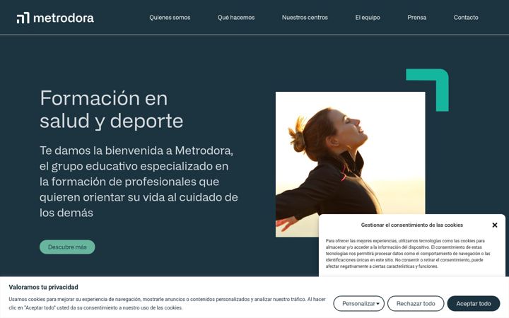 Screenshot of metrodoraeducation.com