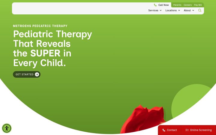 Screenshot of metroehs.com