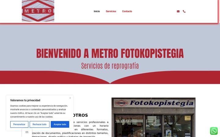 Screenshot of metrofotokopistegia.com