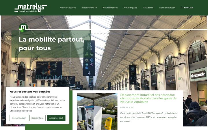 Screenshot of metrolys.com
