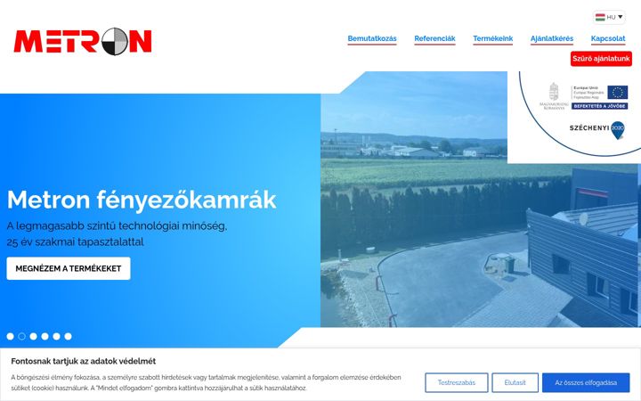Screenshot of metronhungary.com