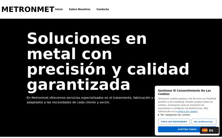Screenshot of metronmet.com