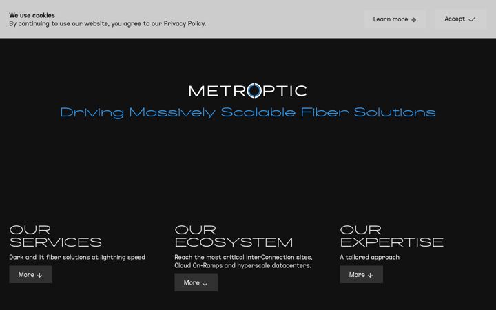 Captura de ecrã de metrooptic.com