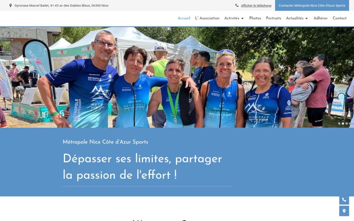 Screenshot of metropolenicecotedazursports.com