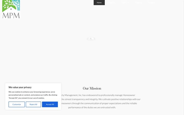 Screenshot of metropropertymgt.com