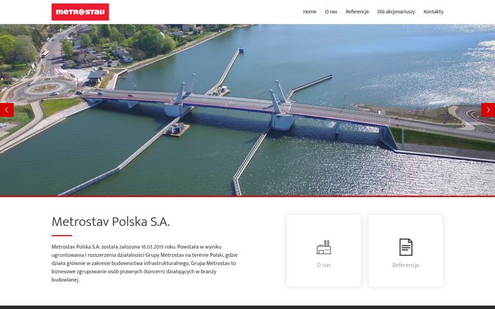 Captura de ecrã de metrostavpolska.pl