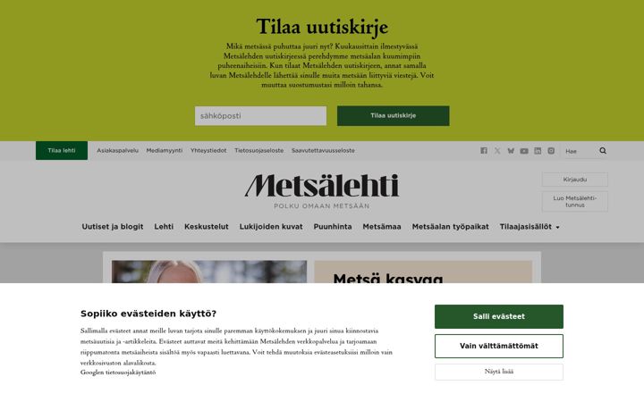 Screenshot of metsalehti.fi