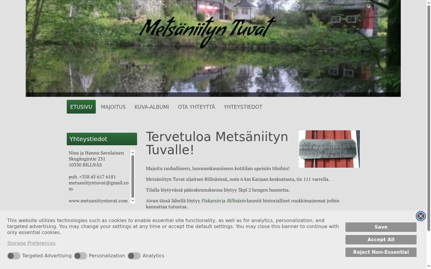 Snímek obrazovky baneru souhlasu zobrazeného před jakoukoli interakcí