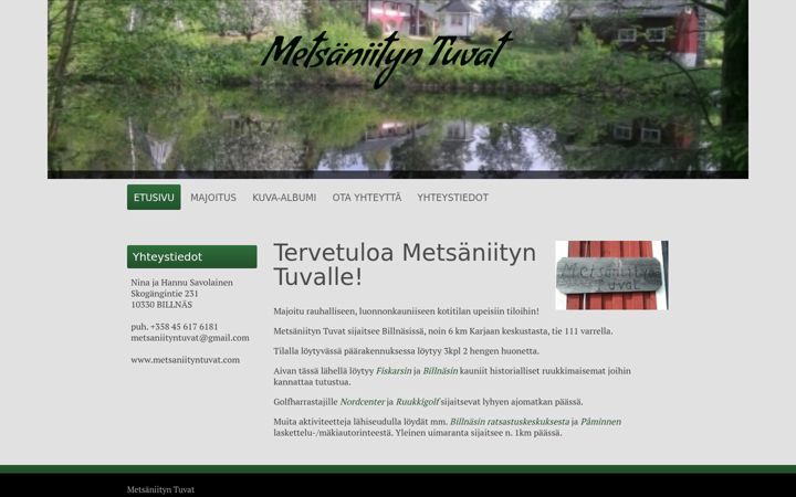 Screenshot of metsaniityntuvat.com