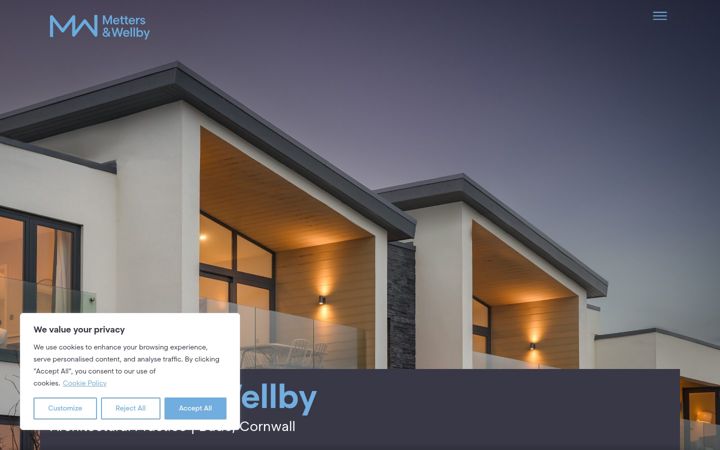 Screenshot of mettersandwellby.com