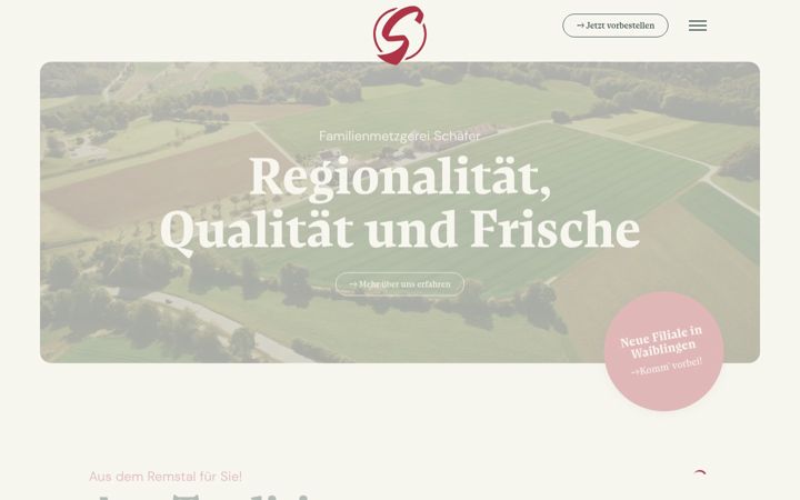 Skjermbilde av metzger-schaefer.de