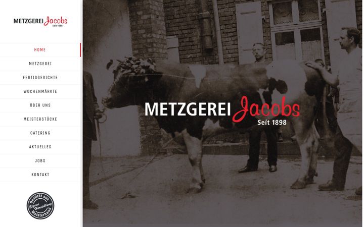 Screenshot of metzgerei-jacobs.de