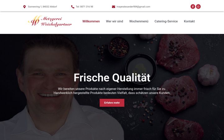 Screenshot του metzgerei-weichslgartner.de