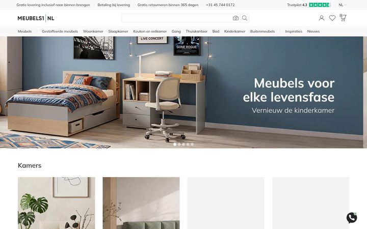Zrzut ekranu meubels1.nl