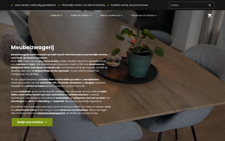 Snímek obrazovky meubelzwagerij.nl