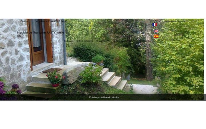 Screenshot of meubledetourismepastyjoelle.com