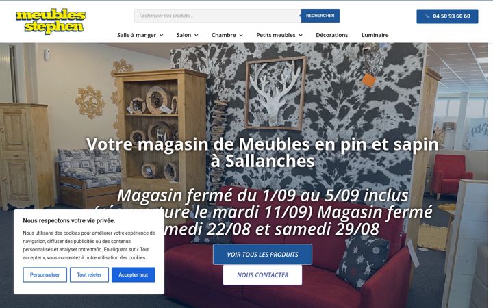 Screenshot of meubles-stephen.com