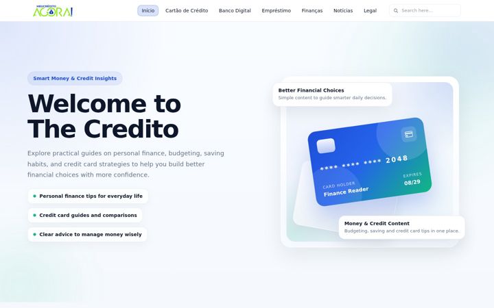 Screenshot of meucreditoagora.com