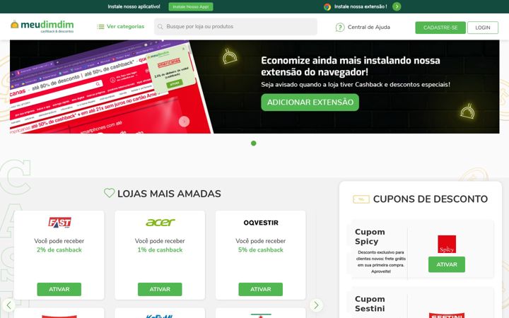 Ekrano kopija meudimdim.com.br