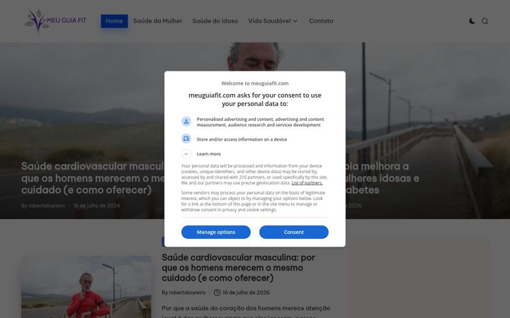 Screenshot of meuguiafit.com