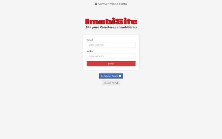 Screenshot of meuimobisite.com.br