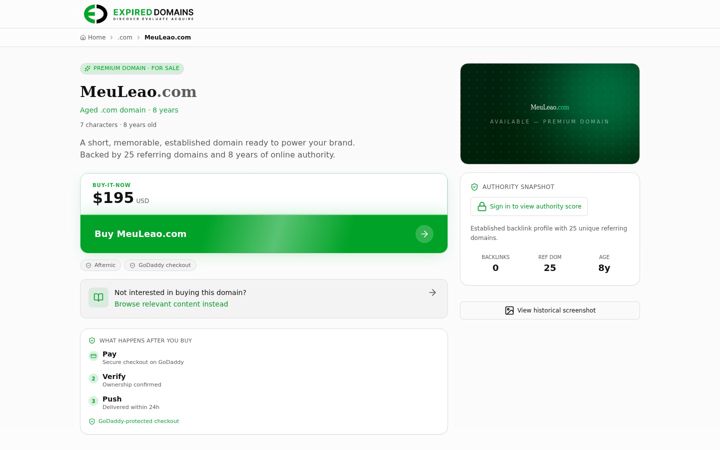 Screenshot of meuleao.com
