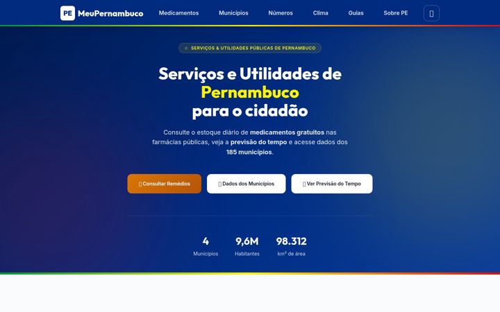 Screenshot of meupernambuco.com