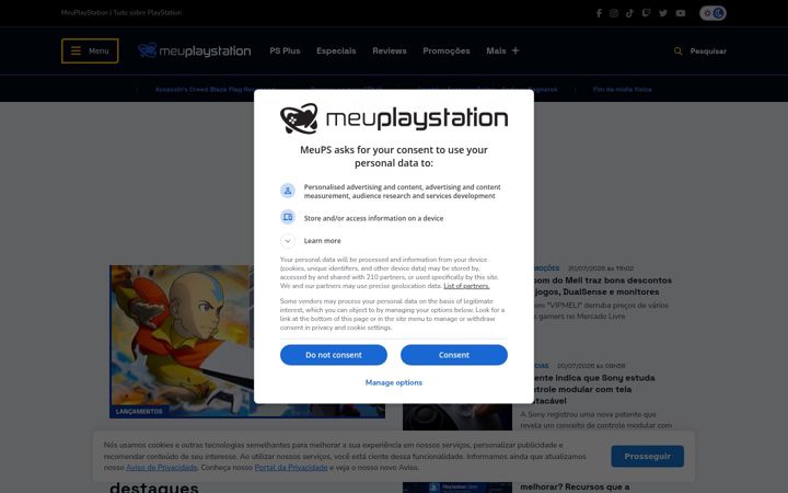 Screenshot of meups.com.br