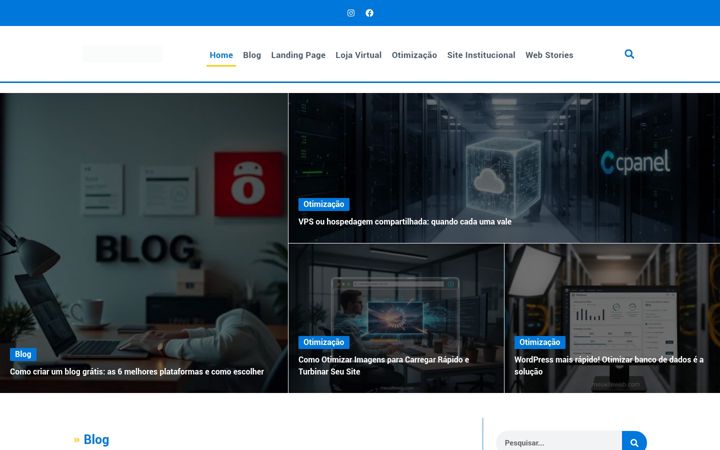 Screenshot of meusiteweb.com