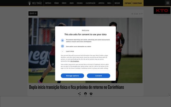 Screenshot of meutimao.com.br