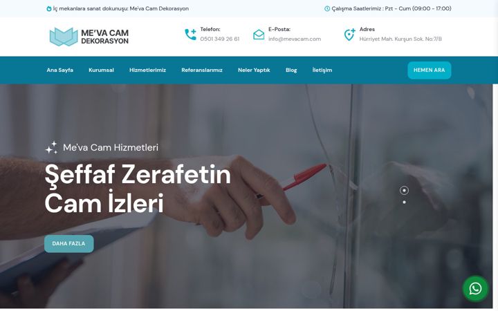 Screenshot of mevacam.com
