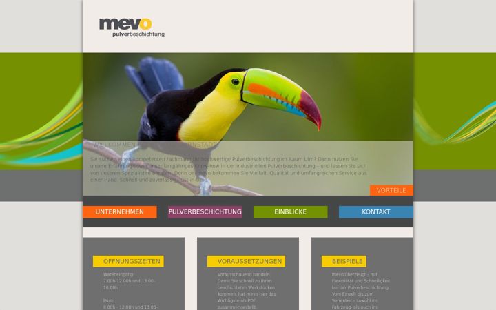 Screenshot of mevo-gmbh.com