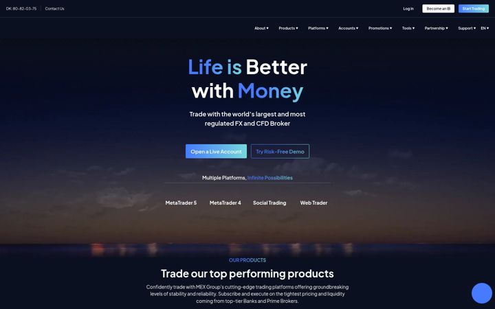 Screenshot of mexgroup.com