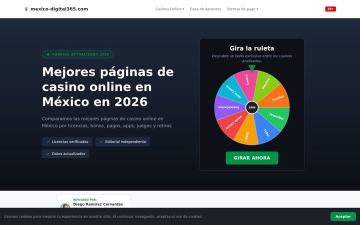 Screenshot of mexico-digital365.com