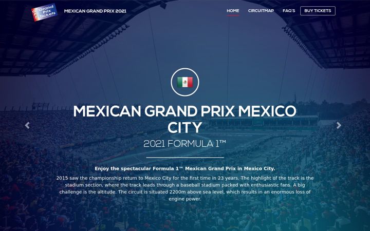 Screenshot of mexico-grand-prix.com