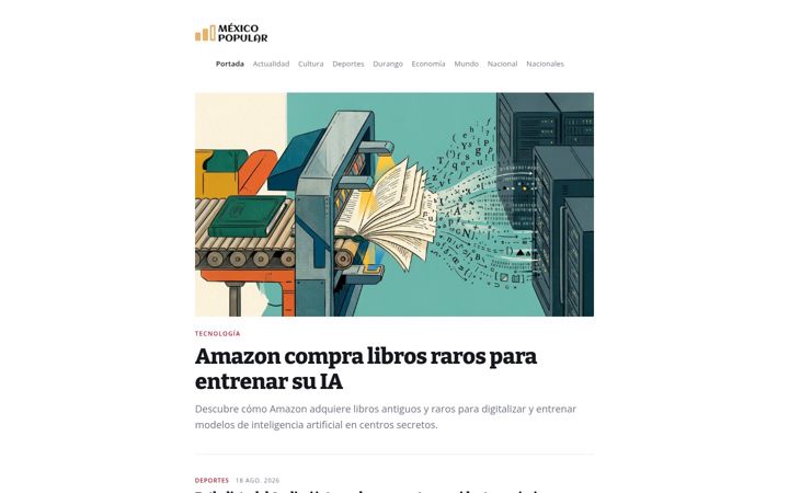 Screenshot of mexico-popular.com
