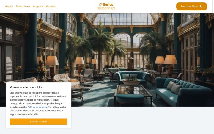 Screenshot of mexicohospedajes.com