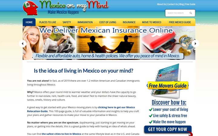 Screenshot of mexicoonmymind.com