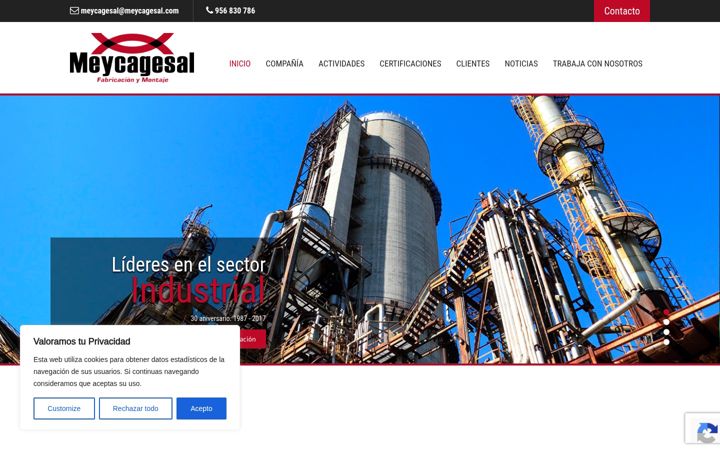 Screenshot of meycagesal.com