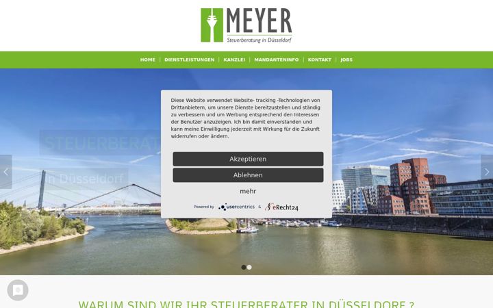 Screenshot of meyer-steuerberatung.com
