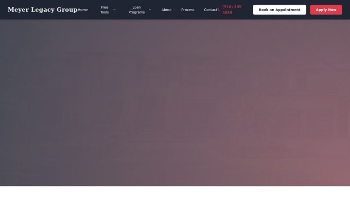 Screenshot of meyerlending.com