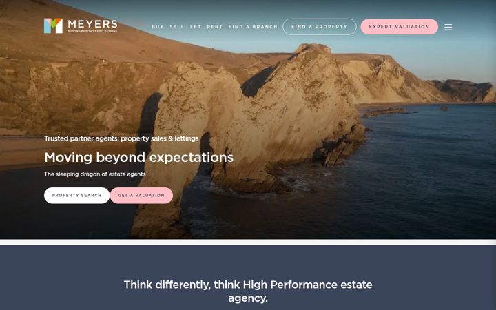 Screenshot of meyersestates.com